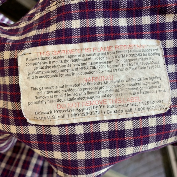 Bulwark Excel Flame Resistant Protective Apparel Men’s Long Sleeve Size XXL Men - Picture 7 of 11